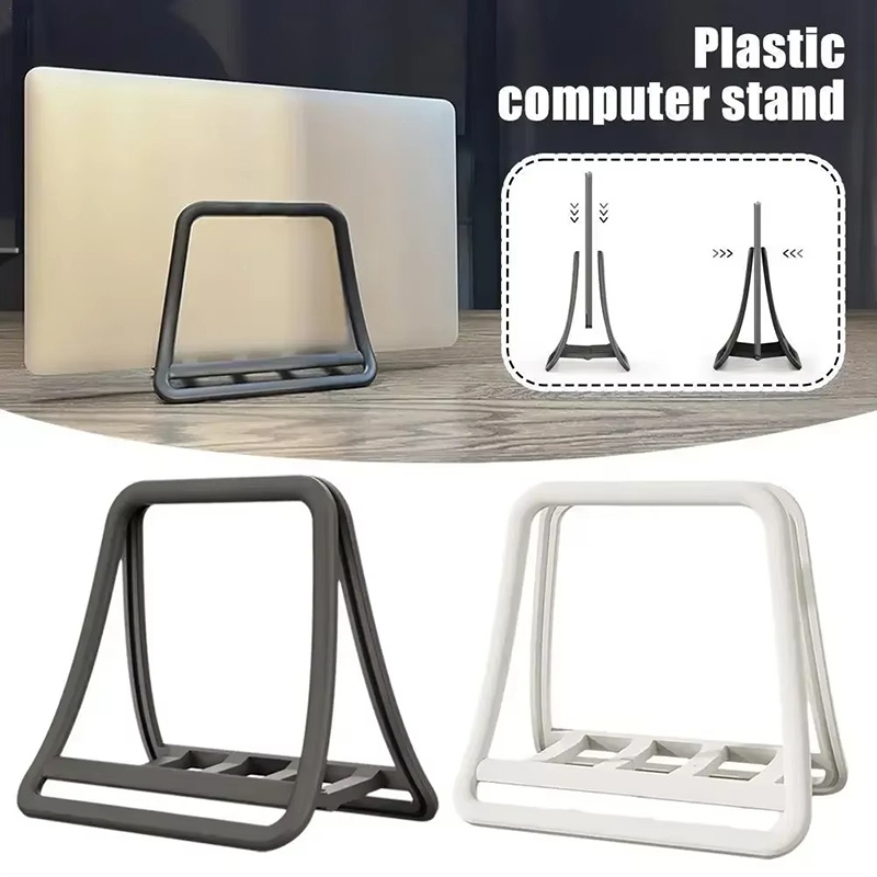 Desk Setup Mac - Rutschfester Vertikaler Laptop-Ständer, Abnehmbarer Desktop-Ständer für