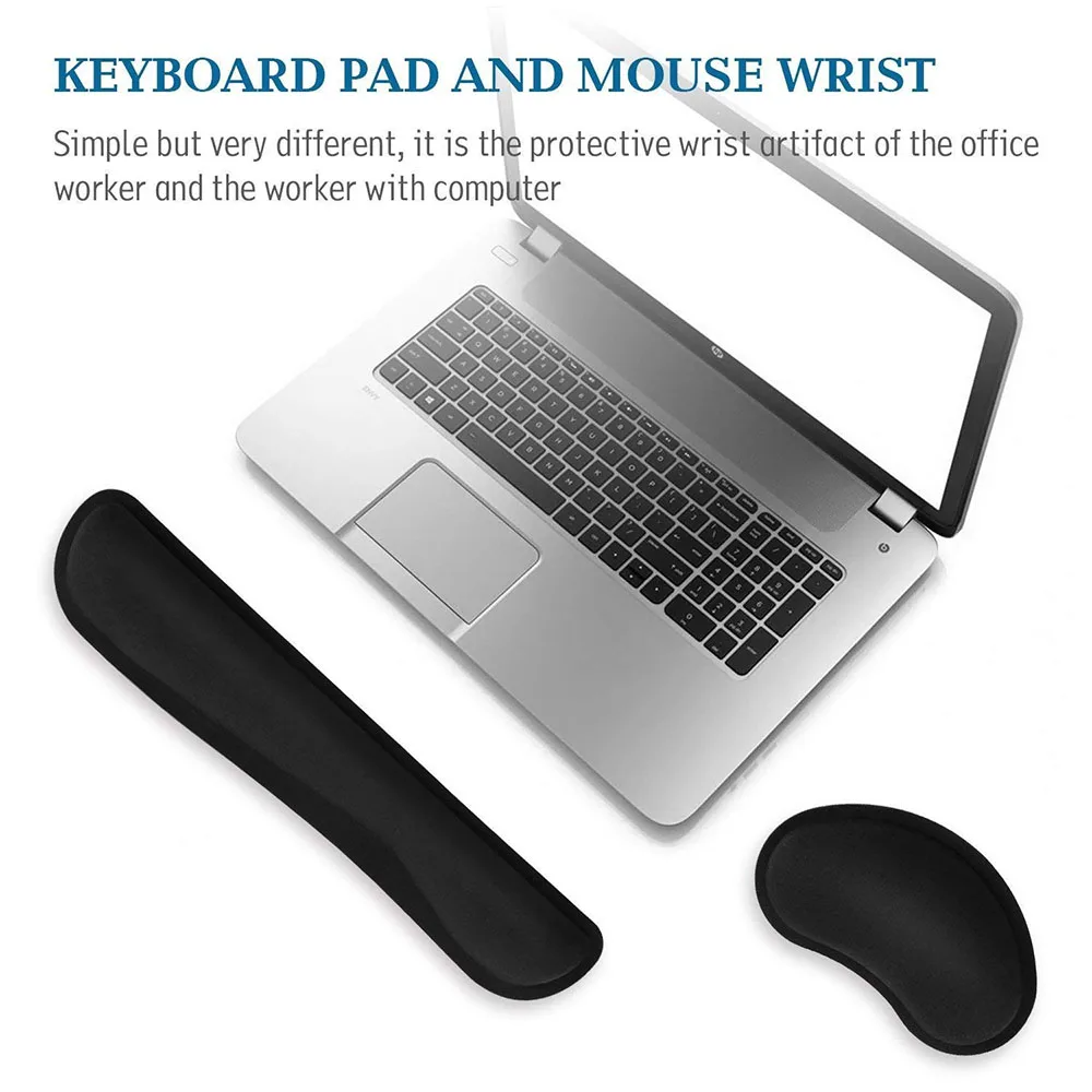 Desk Setup Mac - Widen Memory Foam Rutschfestes Mauspad, Handgelenkstütze,