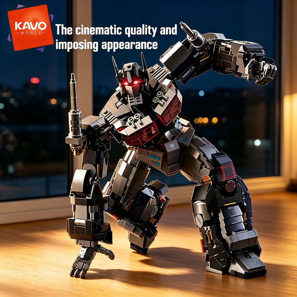 Desk Setup Build - KAVOWORLD 2045-teiliges Future Mecha Roboter Baustein-Set