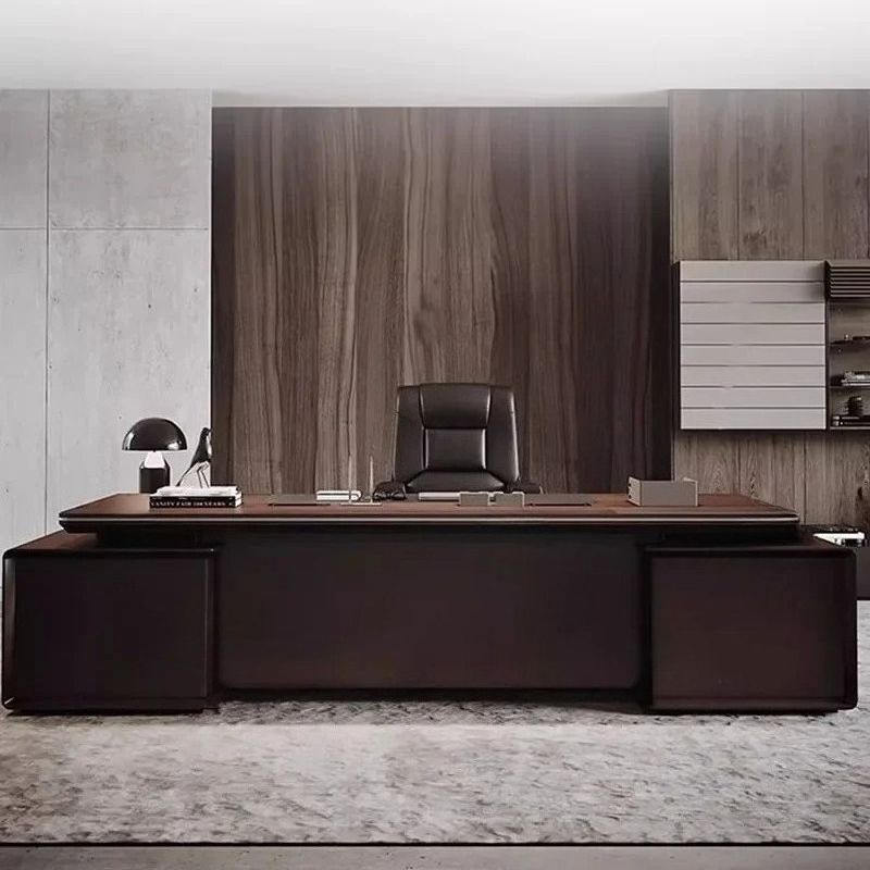Desk Setup For Work - Moderne Büro-Aufbewahrung, Chef-Setup, Arbeit, Laptop, Studentenschreibtisch,