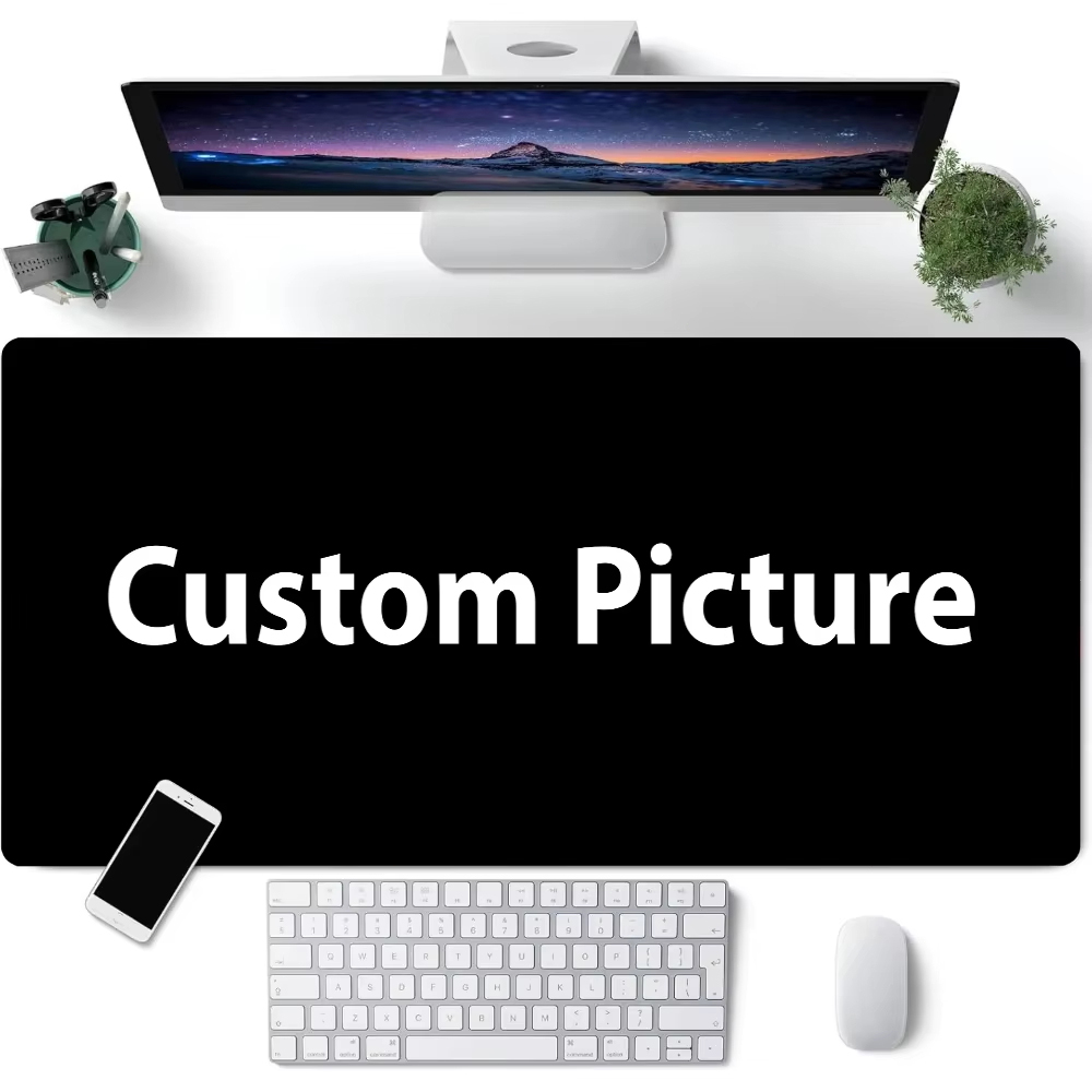 Desk Setup Gaming - DIY personalisiertes Foto-Gaming-Mauspad, personalisierter HD-Druck, rutschfeste