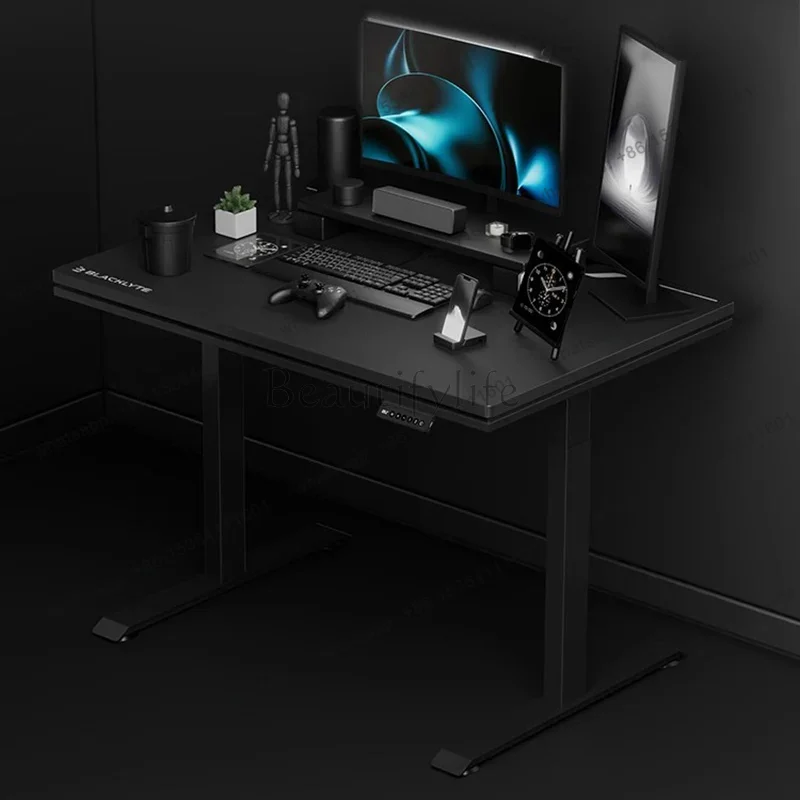 Desk Setup No Computer - Gaming-Computertische für Studenten, höhenverstellbar, Steh-Bürotisch-Setup, Konsole,