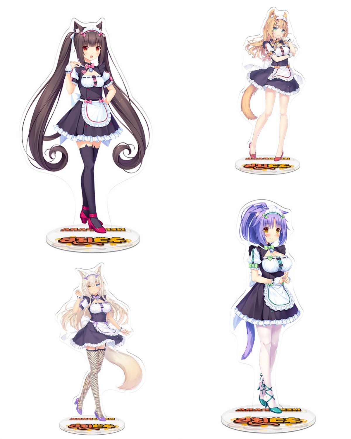 Desk Setup Cute - Anime Nekopara Chocola Vanille Twin Sisters