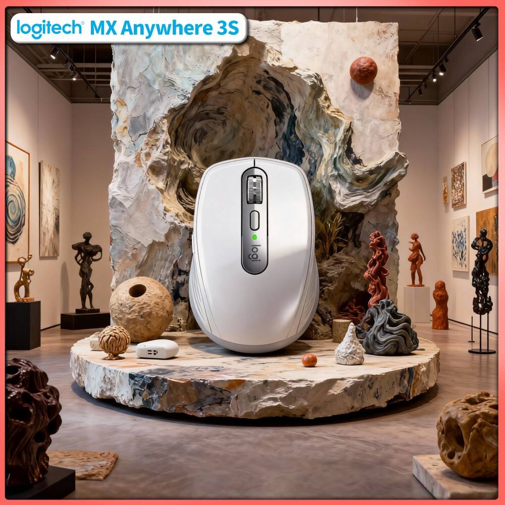 Desk Setup For Work - Premium MX Anywhere 3S Maus -