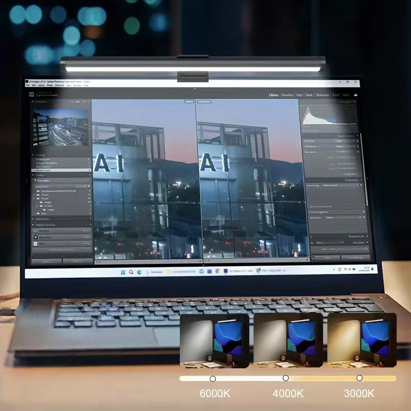 Desk Setup For Work - Stufenlos Dimmbare Augenfreundliche Schreibtischlampe Arbeits- und