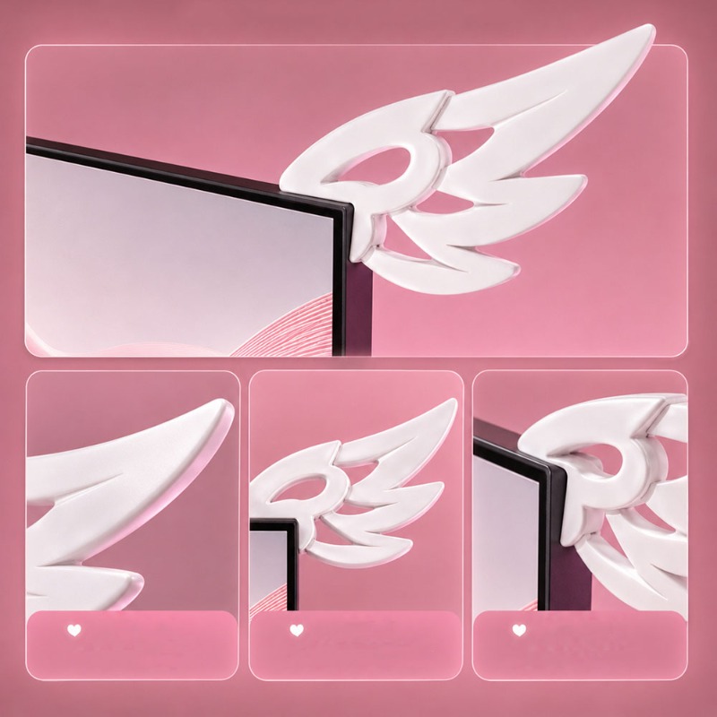 Kawaii 3D Flügel-Dekoration fü – Desk Setup No Computer Bewertung und Preis