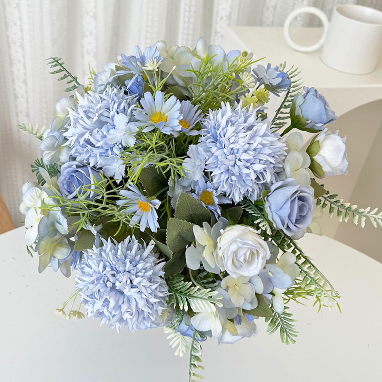Künstliche Blumen Rose Chrysan – Desk Setup Computer Bewertung und Preis