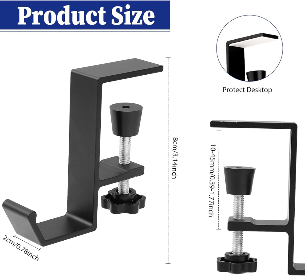 Kopfhörer-Haken aus Aluminiuml – Desk Setup Gaming Bewertung und Preis