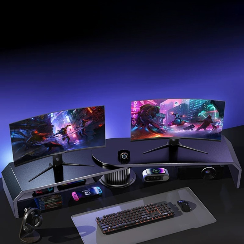 Gaming-Dual-Monitor-Ständer, B – Desk Setup For Laptop And Monitor Bewertung und Preis
