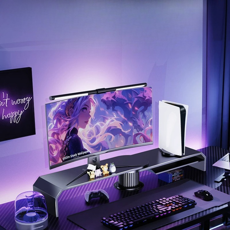 Gaming-Dual-Monitor-Ständer, B – Desk Setup For Laptop And Monitor Bewertung und Preis