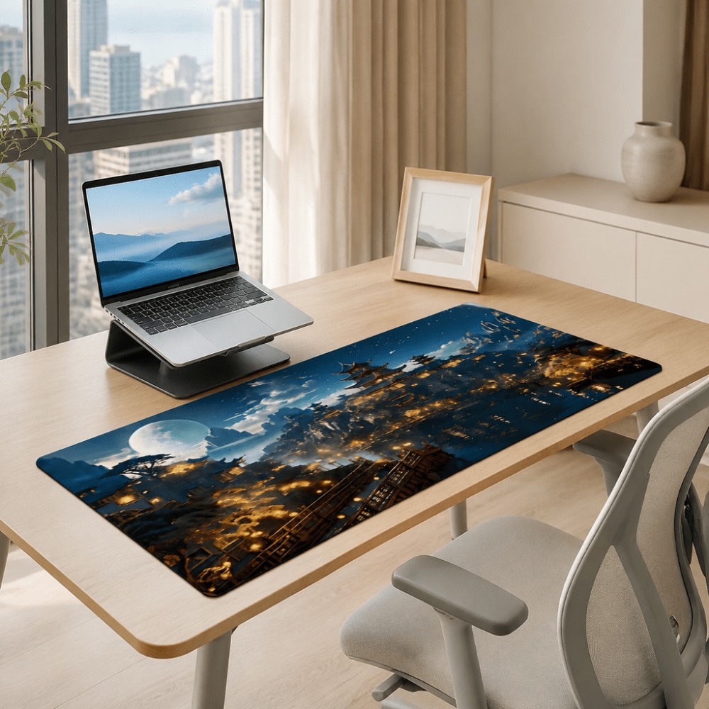 Original Fantasy-Nachtstadt-Mo – Desk Setup For Work Bewertung und Preis