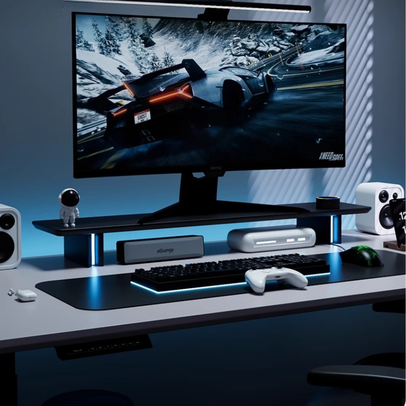 RGB-Monitorständer, ergonomisc – Desk Setup For Laptop And Monitor Bewertung und Preis