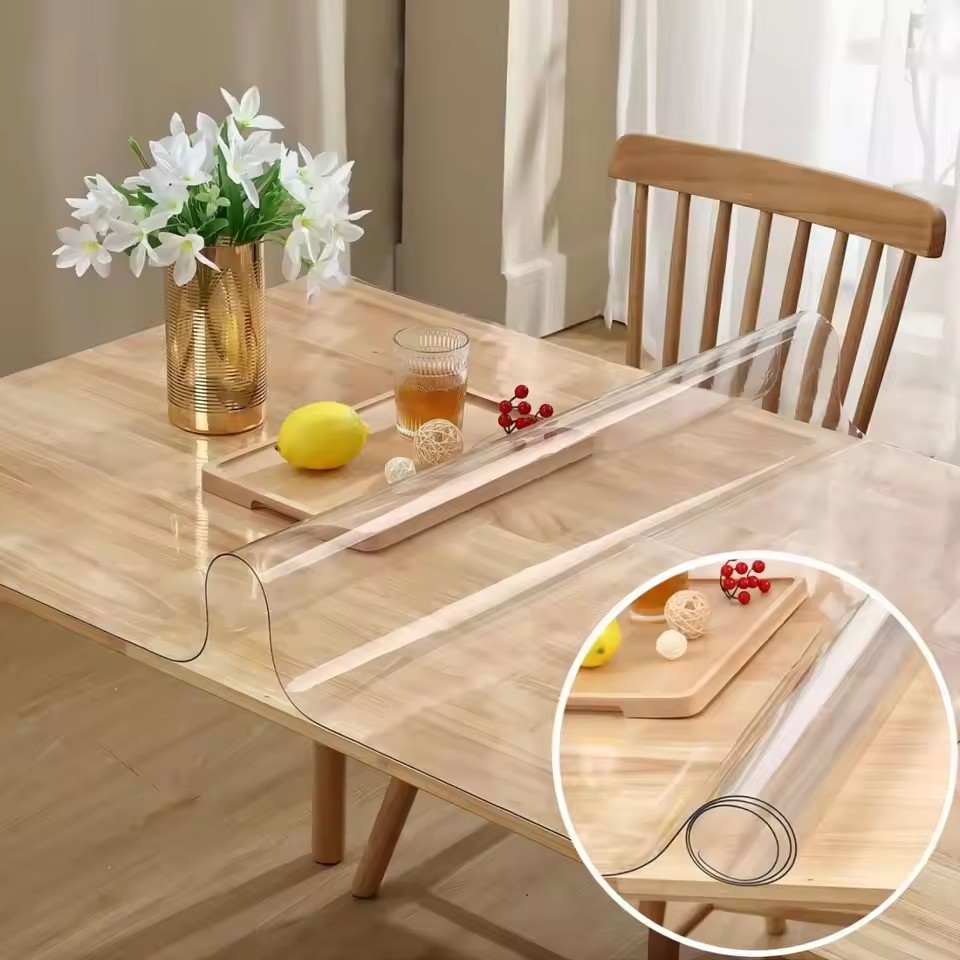 Weiche Glastischdecke, transpa – Desk Setup Wallpaper Bewertung und Preis