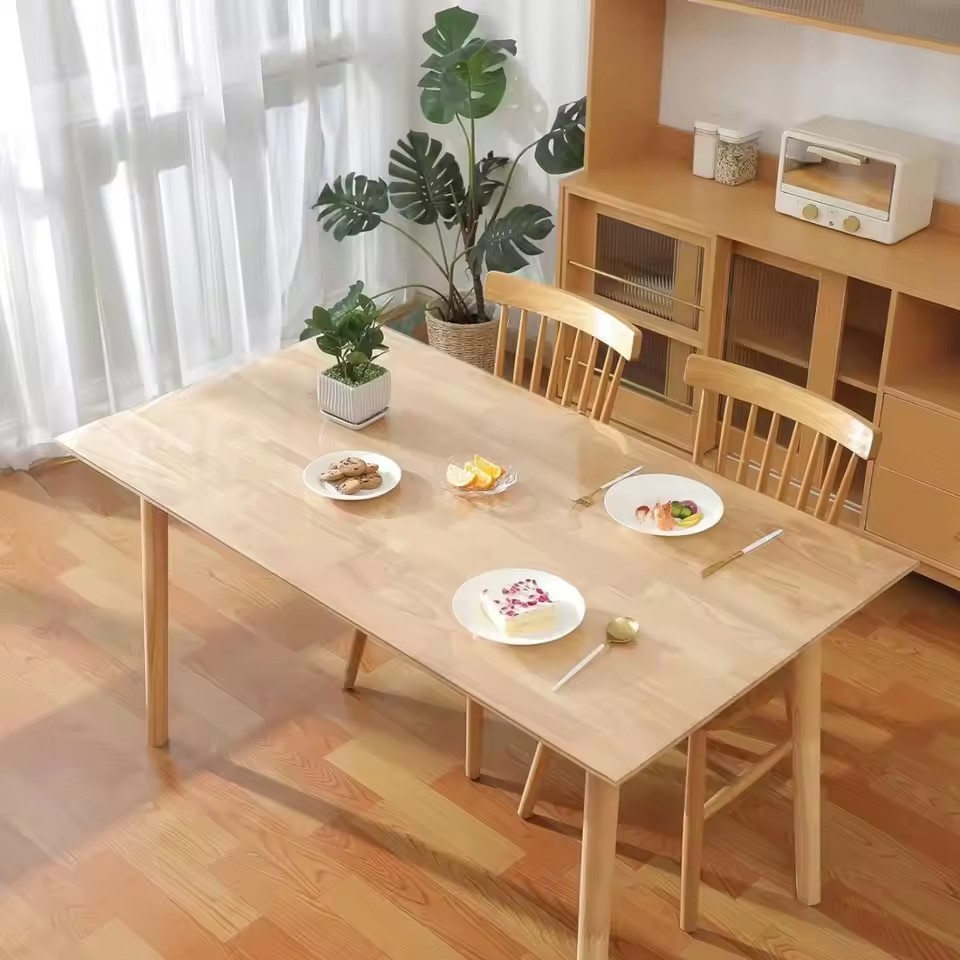 Weiche Glastischdecke, transpa – Desk Setup Wallpaper Bewertung und Preis