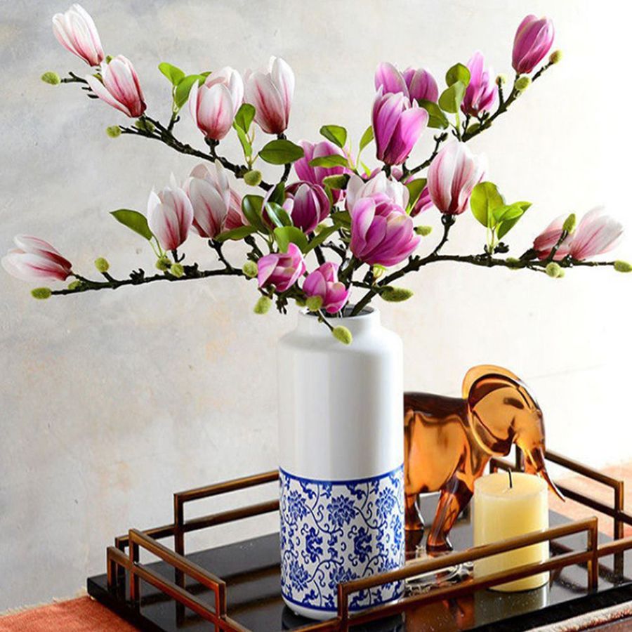 Künstliche Blume Seide Magnoli – Desk Setup Computer Bewertung und Preis