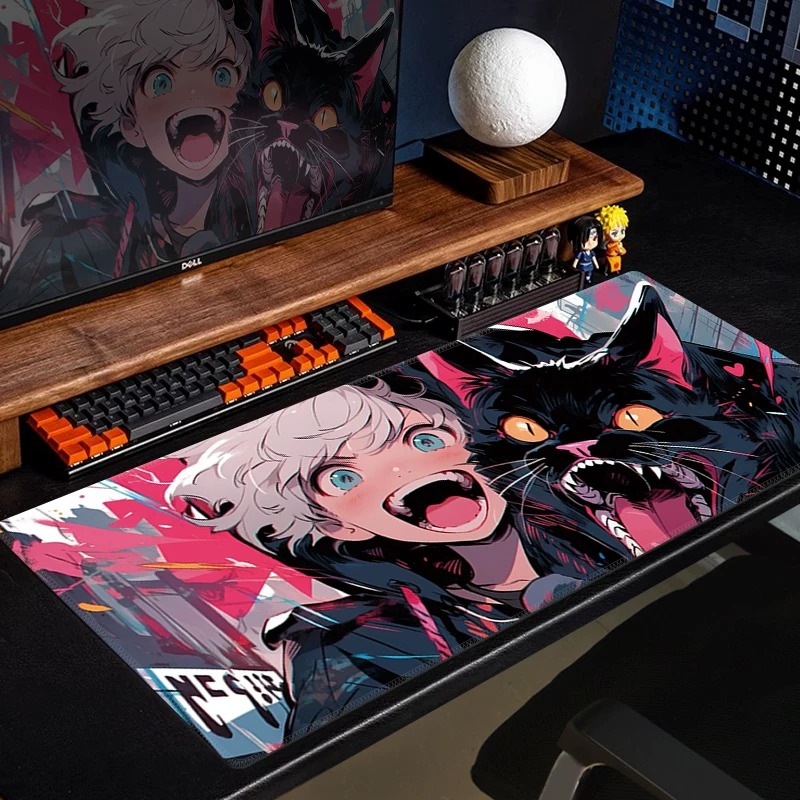 Anime Schwarze Katze Gaming-Ma – Desk Setup Gaming Pc Bewertung und Preis