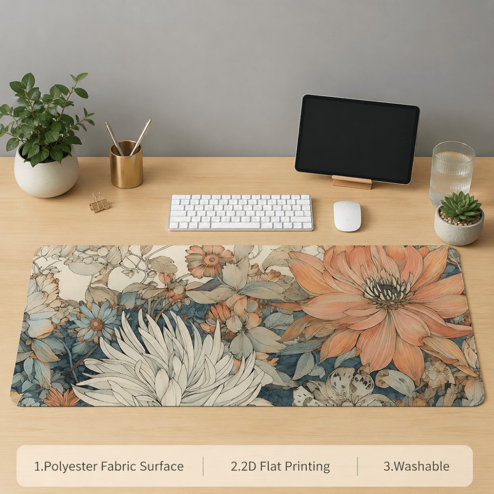 Retro-Tischset mit Blumenmuste – Desk Setup For Work Bewertung und Preis