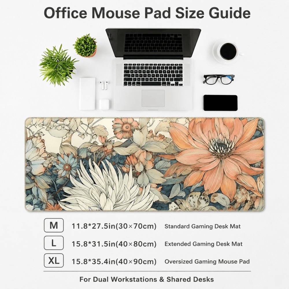 Retro-Tischset mit Blumenmuste – Desk Setup For Work Bewertung und Preis
