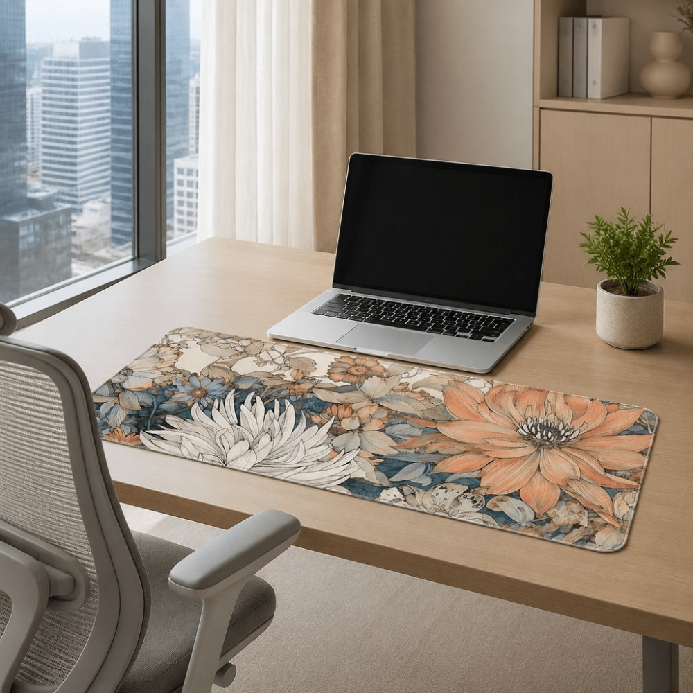 Retro-Tischset mit Blumenmuste – Desk Setup For Work Bewertung und Preis
