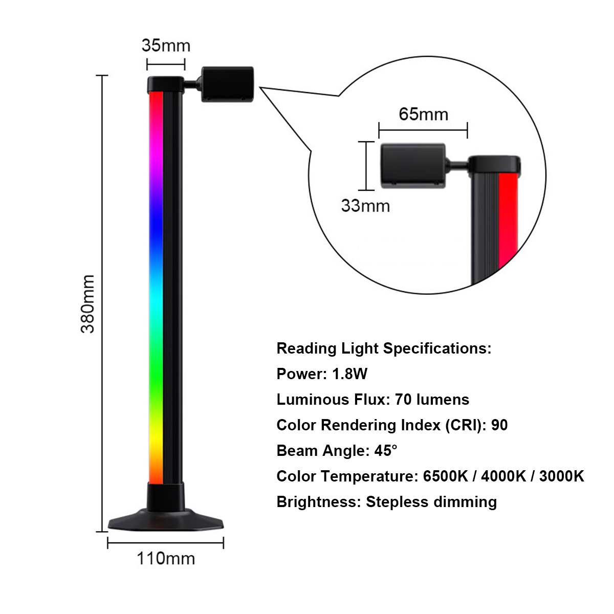 Smarte LED-Lichtleiste RGB mit – Desk Setup Gaming Bewertung und Preis
