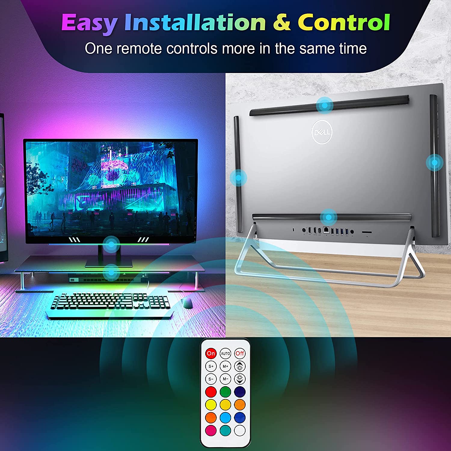 Unter Monitor Lichtleiste RGB  – Desk Setup Gaming Pc Bewertung und Preis